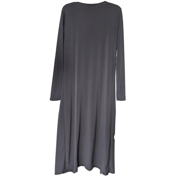 Brigitte Brianna Long Cardigan Duster Size Medium Pockets Open Front Sexy Modest - Picture 7 of 8